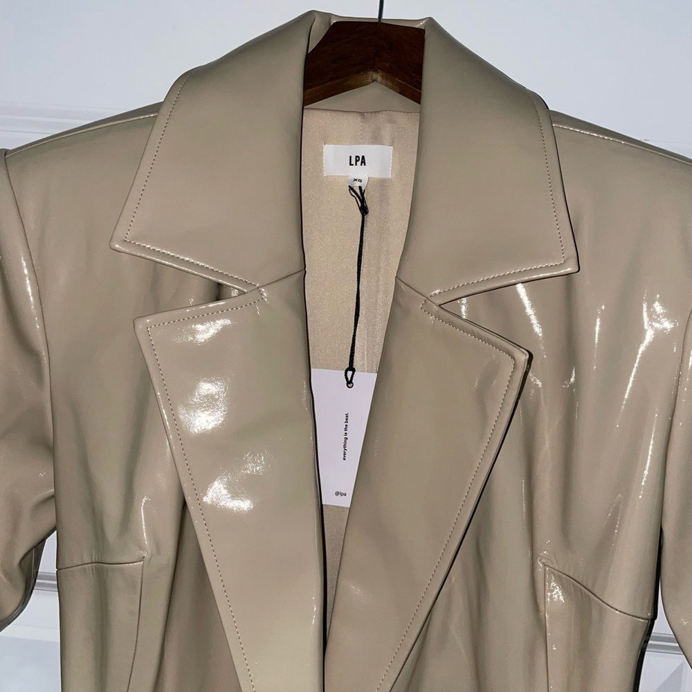 Revolve LPA Mia Trench Coat in Cashew Cream - Picture 8 of 16
